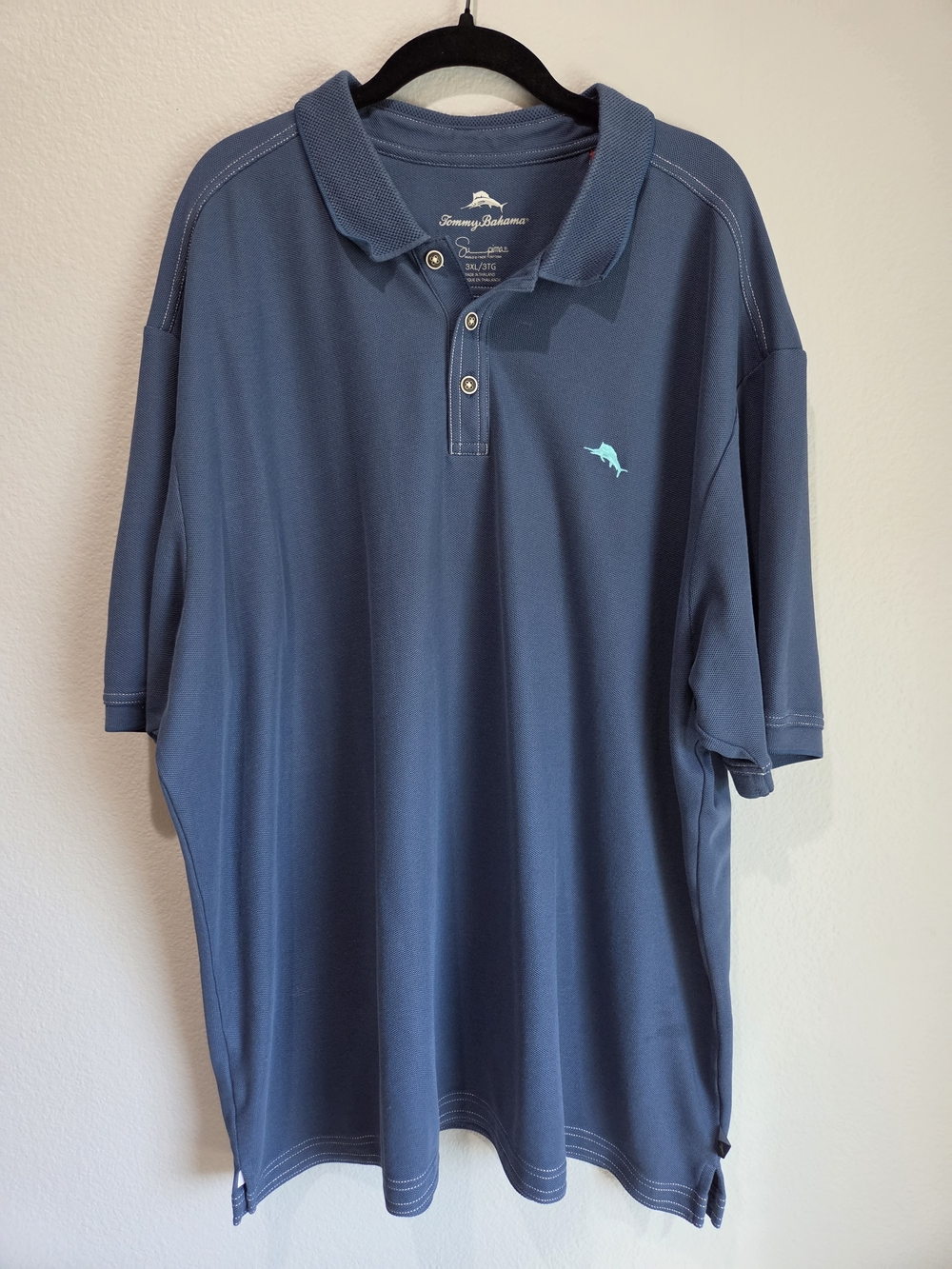 Tommy Bahama Men's Blue Poma Polo Shirt - Short Sleeve 3XL